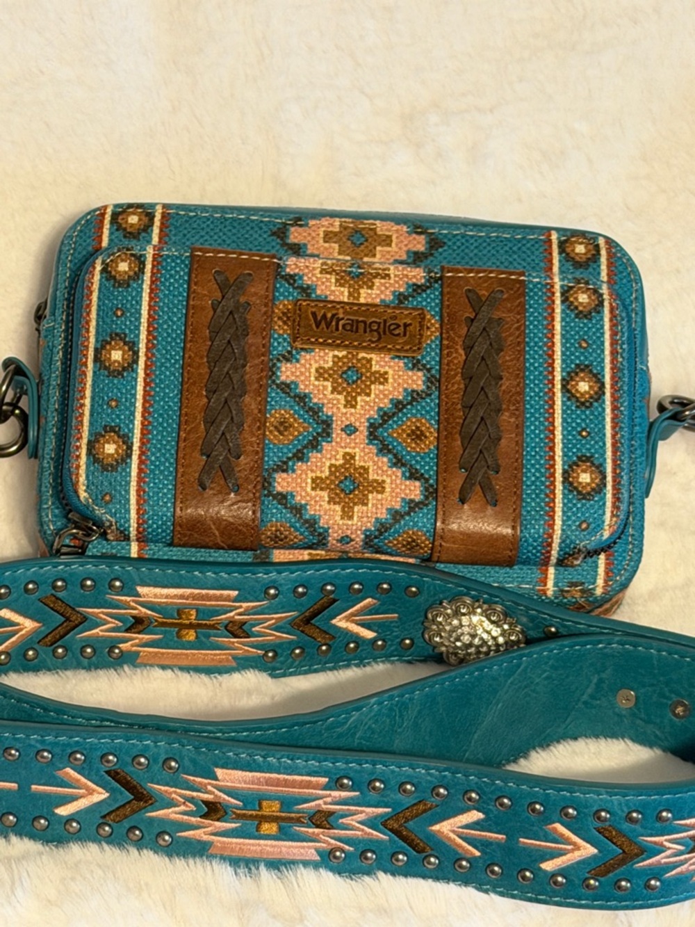 Wrangler Turquoise Crossbody